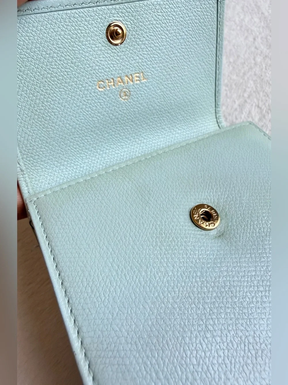 CHANEL
Light Blue Leather CC Compact Wallet - Picture 4 of 9